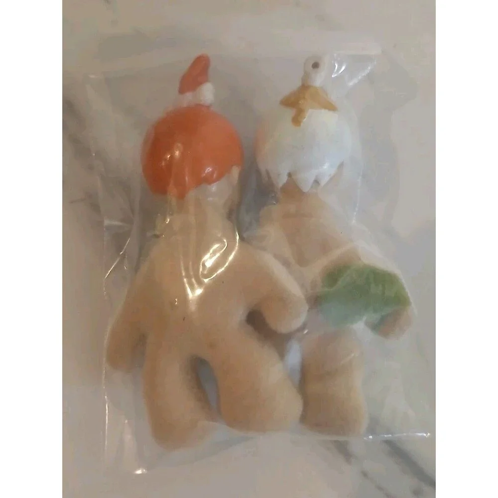 1989 Dennys Hanna Barbera The Flintstones Mini Plush Pebbles & Bamm Bamm